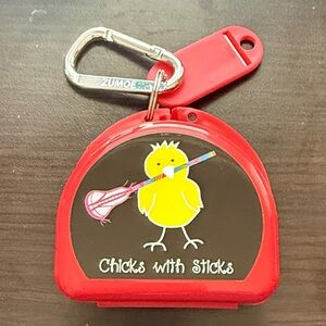 Chicks with Sticks lacrosse mouth guard case